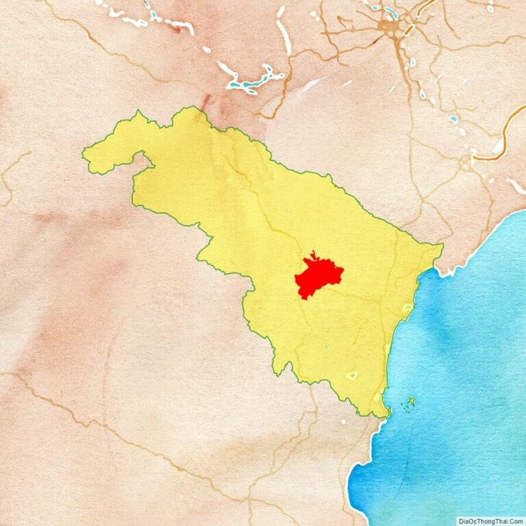 Bản đồ vị trí huyện Thọ Xuân