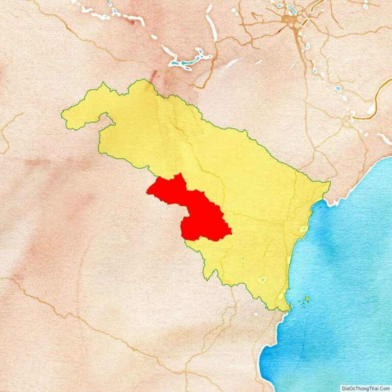 Bản đồ vị trí huyện Thường Xuân