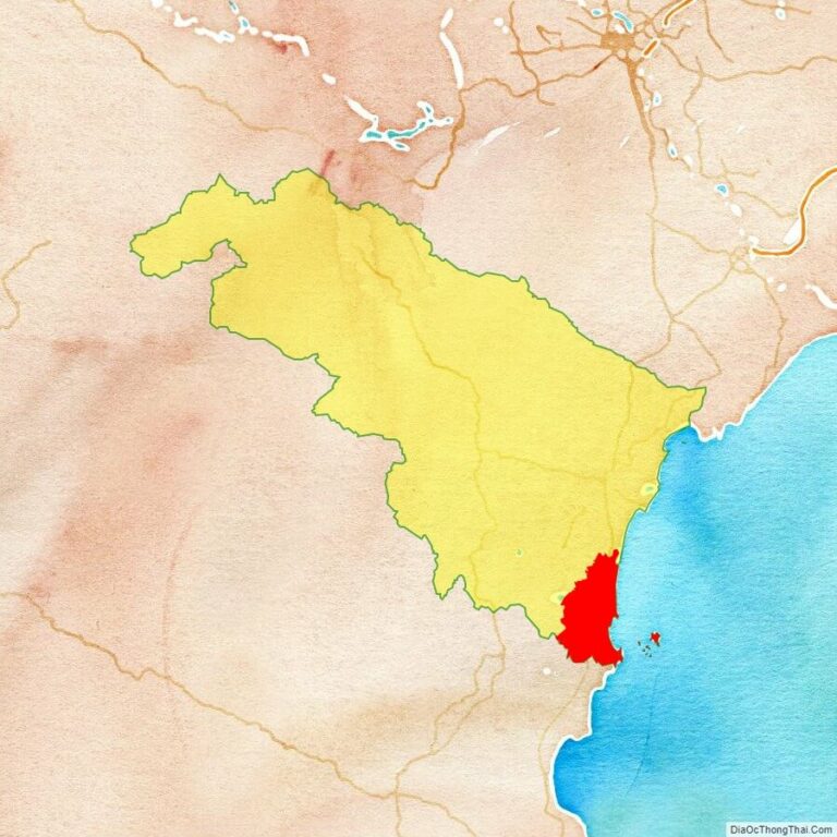 Bản đồ vị trí huyện Tĩnh Gia