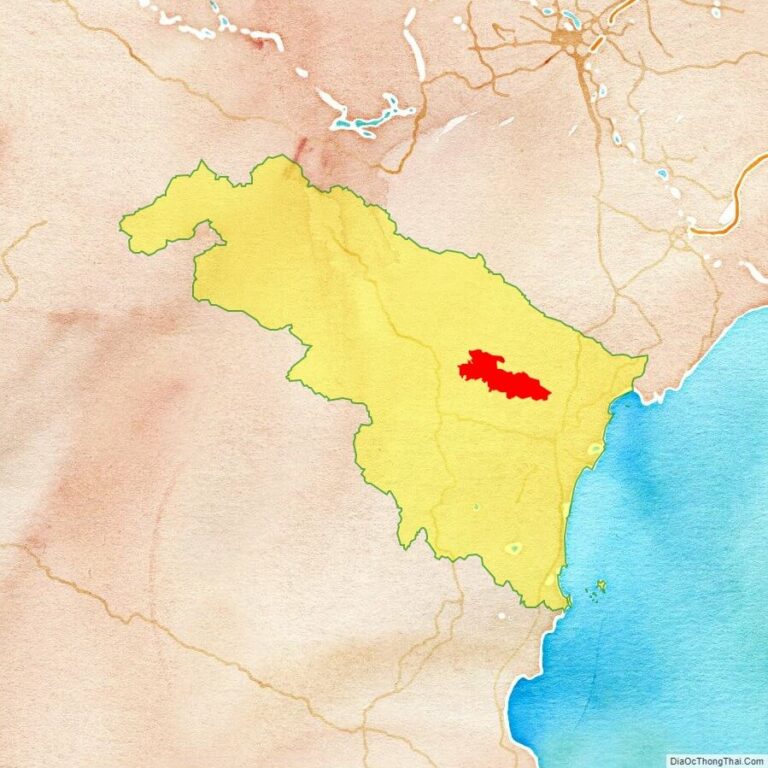 Bản đồ vị trí huyện Yên Định