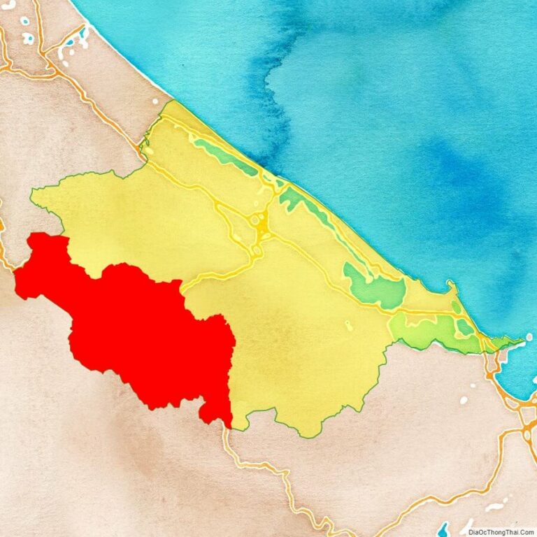 Bản đồ vị trí huyện A Lưới