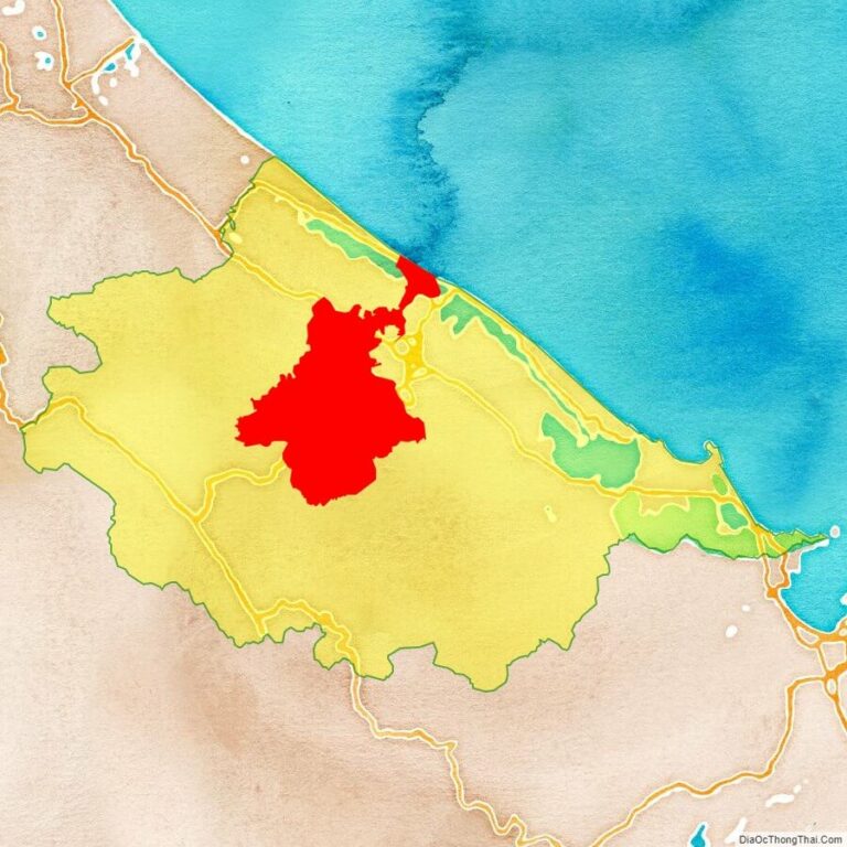 Bản đồ vị trí thị xã Hương Trà