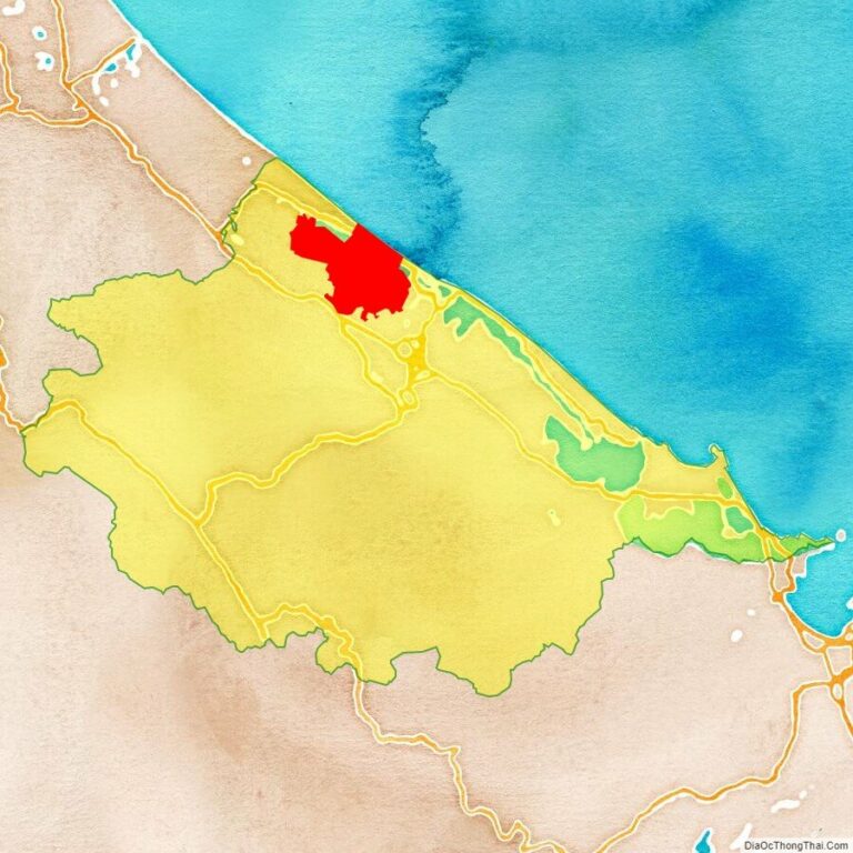 Bản đồ vị trí huyện Quảng Điền