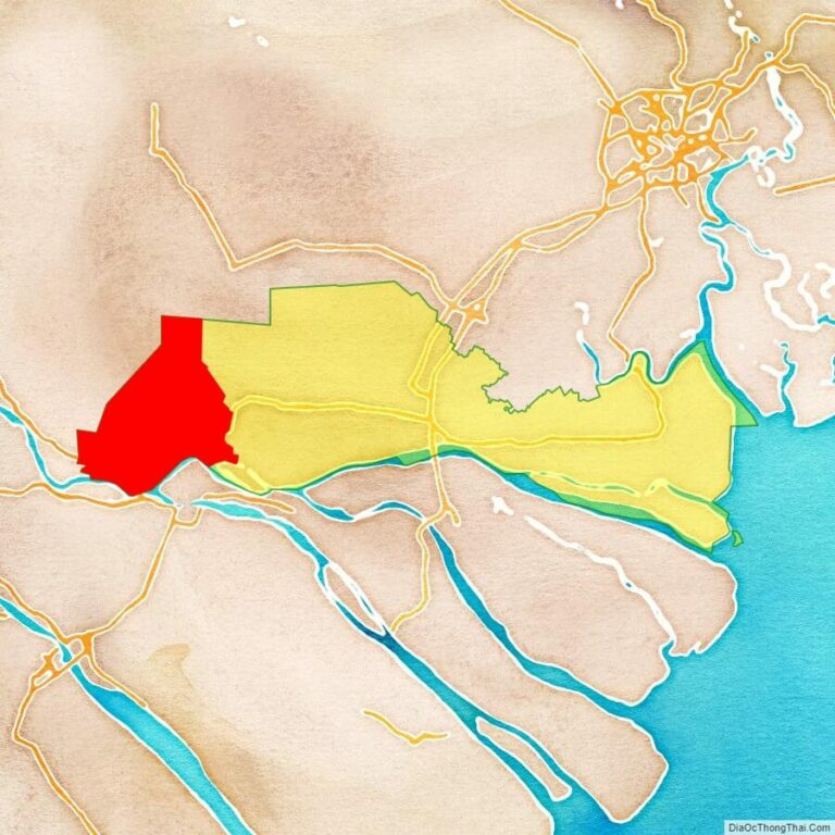 Bản đồ vị trí huyện Cái Bè