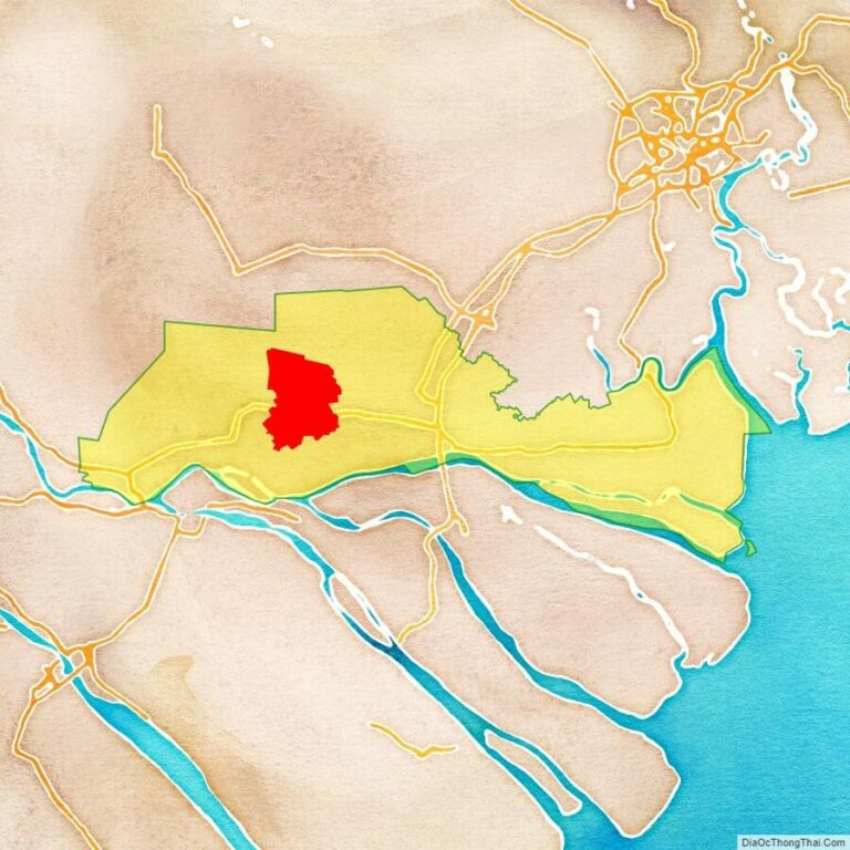 Bản đồ vị trí thị xã Cai Lậy