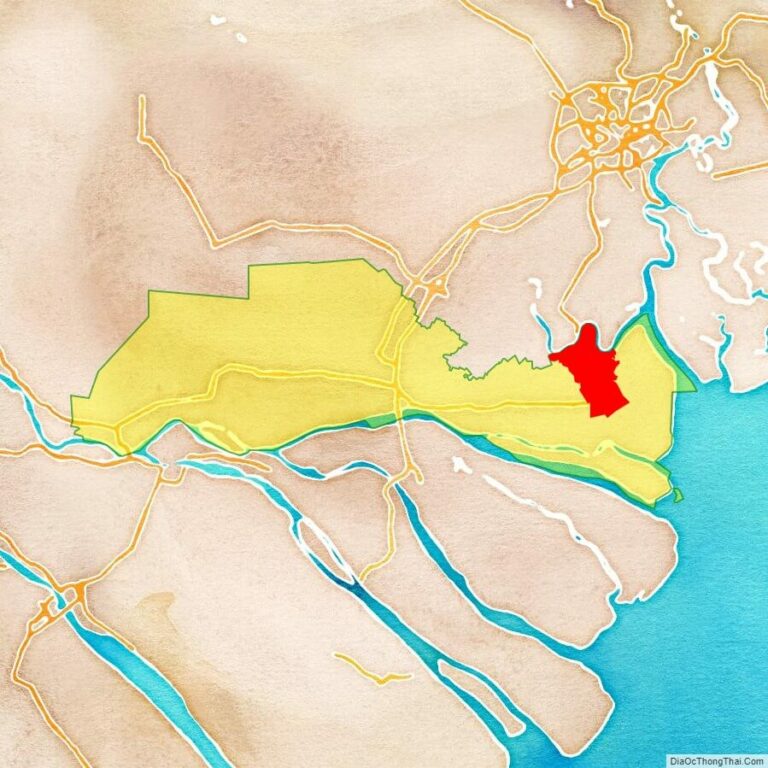 Bản đồ vị trí thị xã Gò Công