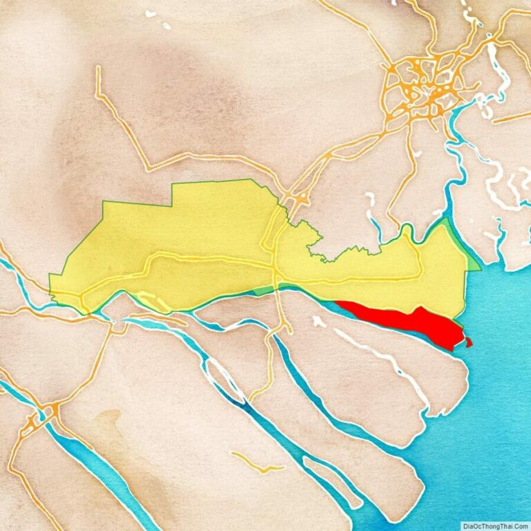 Bản đồ vị trí huyện Tân Phú Đông
