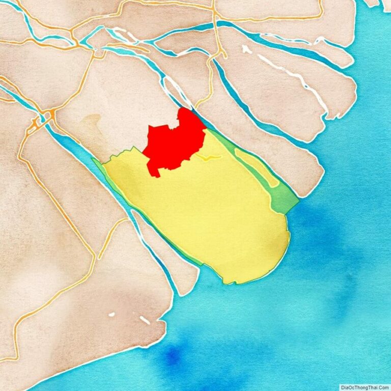 Bản đồ vị trí huyện Càng Long
