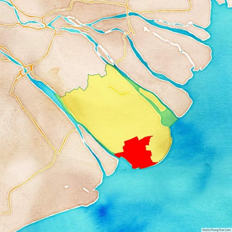 Bản đồ vị trí huyện Duyên Hải