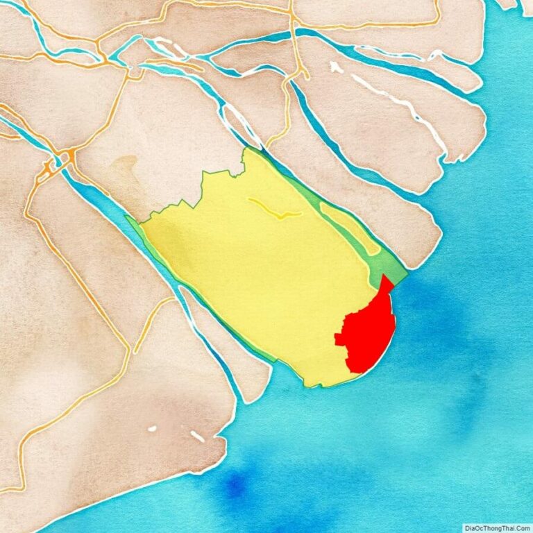Bản đồ vị trí thị xã Duyên Hải