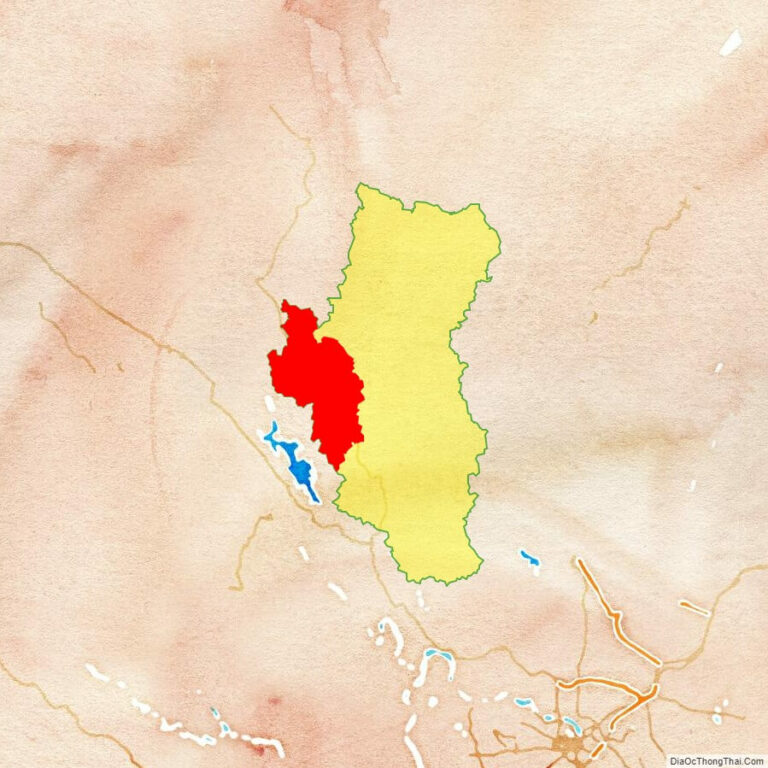 Bản đồ vị trí huyện Hàm Yên