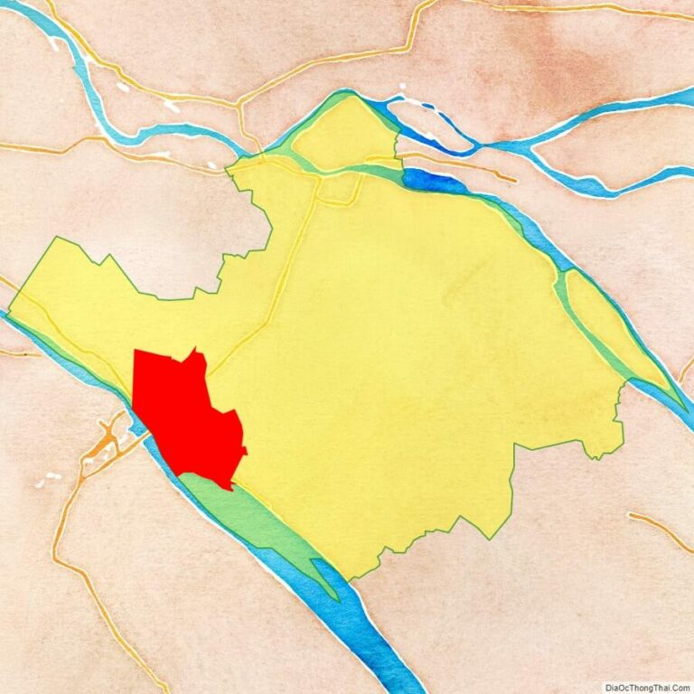 Bản đồ vị trí thị xã Bình Minh