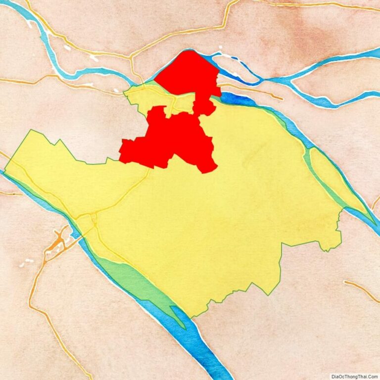 Bản đồ vị trí huyện Long Hồ