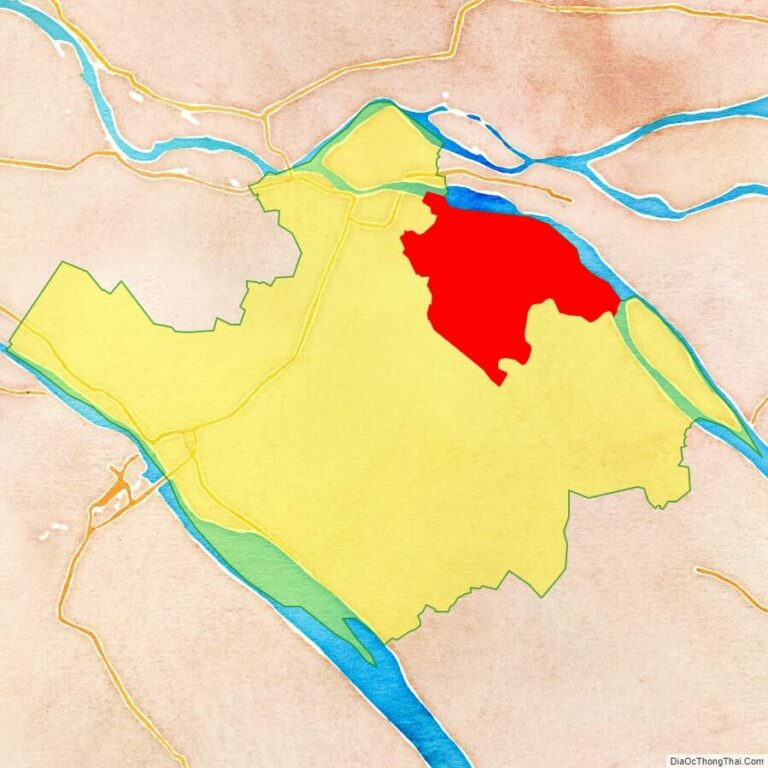 Bản đồ vị trí huyện Mang Thít
