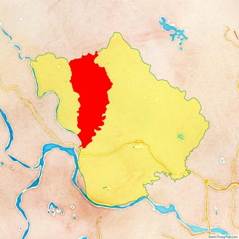 Bản đồ vị trí huyện Lập Thạch