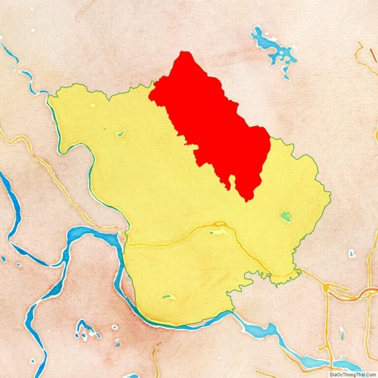 Bản đồ vị trí huyện Tam Đảo
