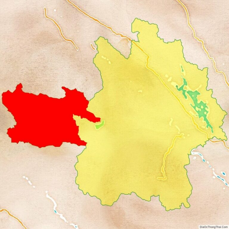Bản đồ vị trí huyện Mù Căng Chải