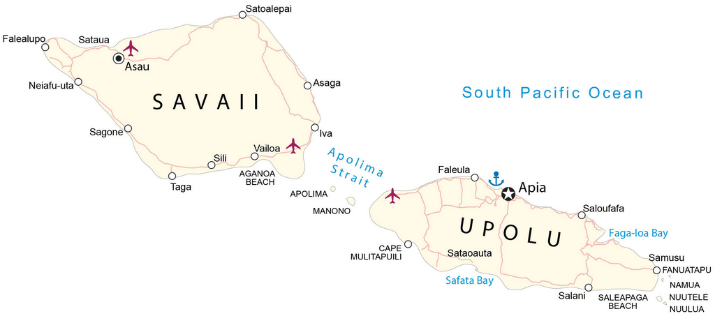 Bản đồ Samoa