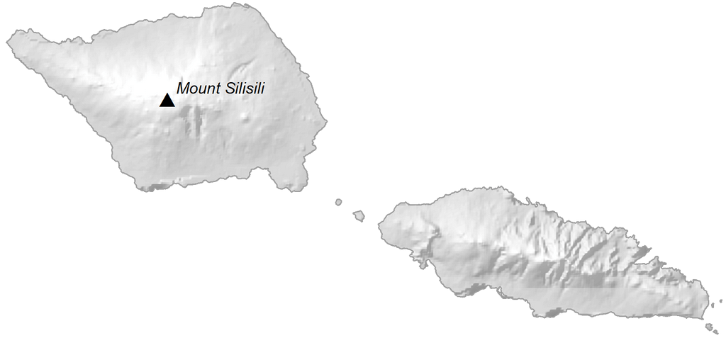 Bản đồ độ cao Samoa