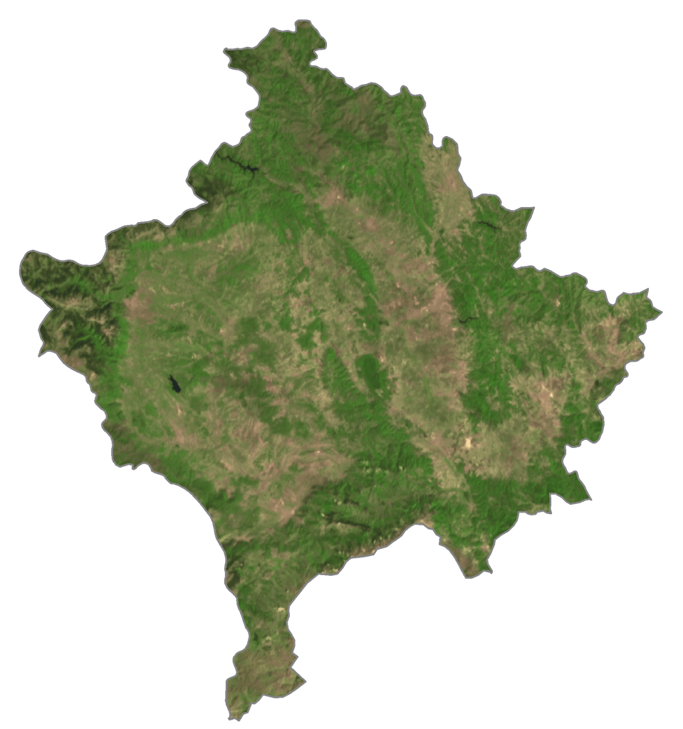 Bản đồ vệ tinh Kosovo