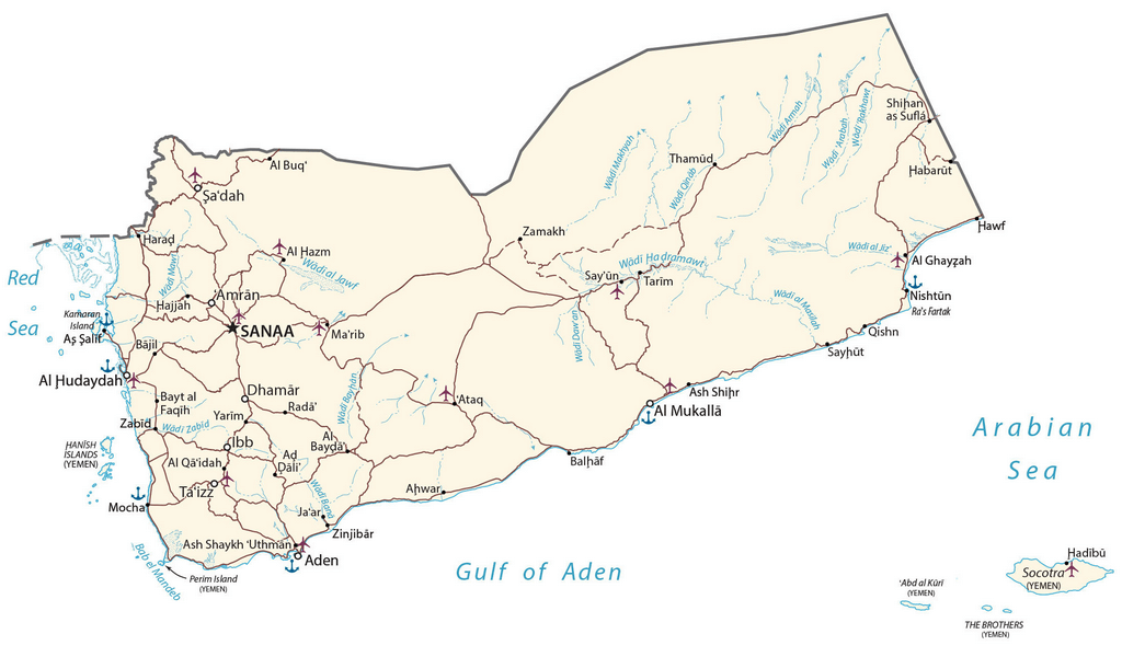 Bản đồ Yemen