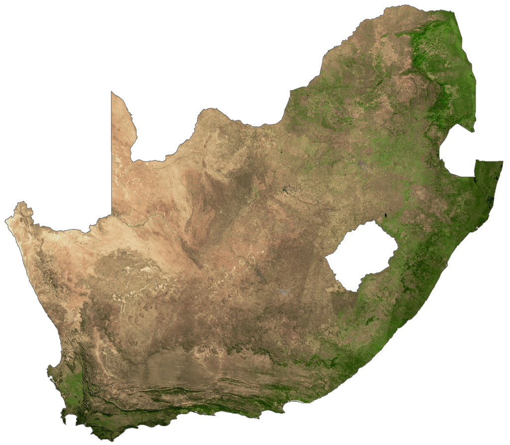 Nam Phi Bản đồ vệ tinh