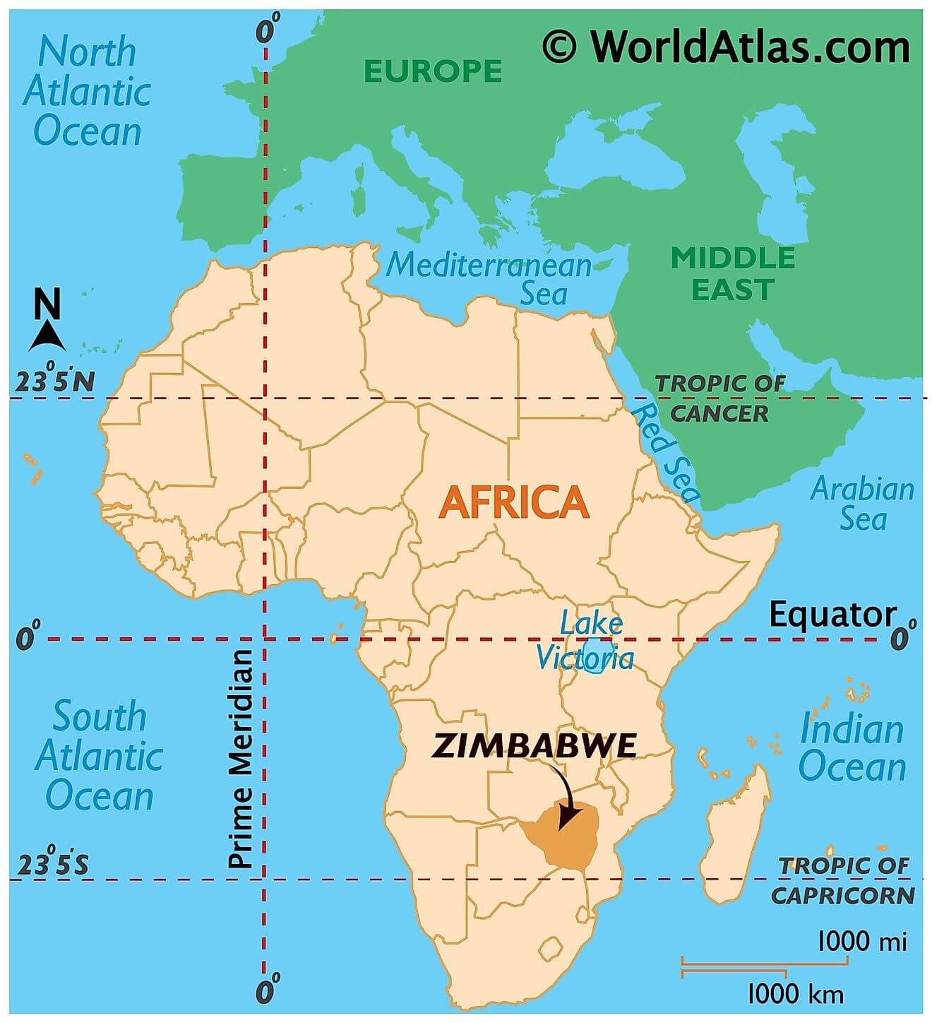 Where is Zimbabwe?