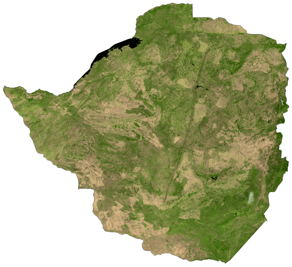 Bản đồ vệ tinh Zimbabwe