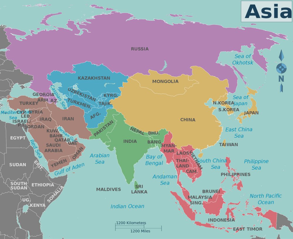 Bản đồ châu Á