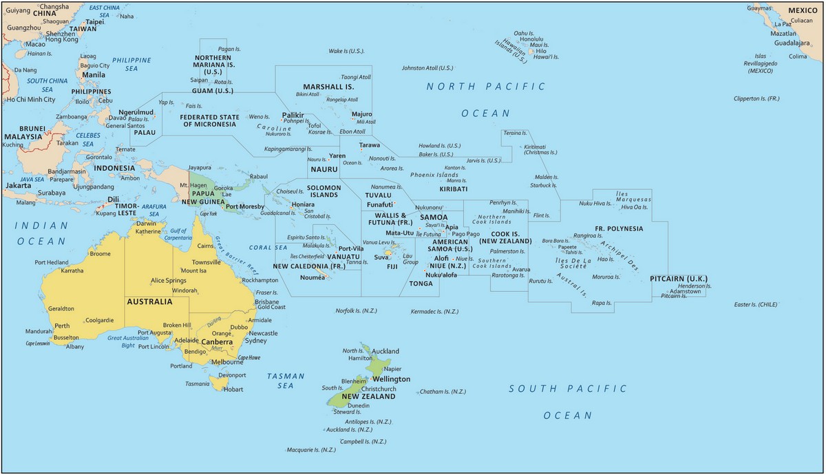 Bản đồ châu Đại Dương