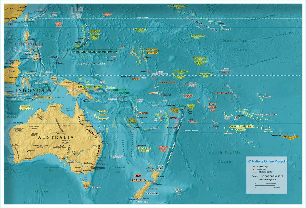 Bản đồ châu Đại Dương