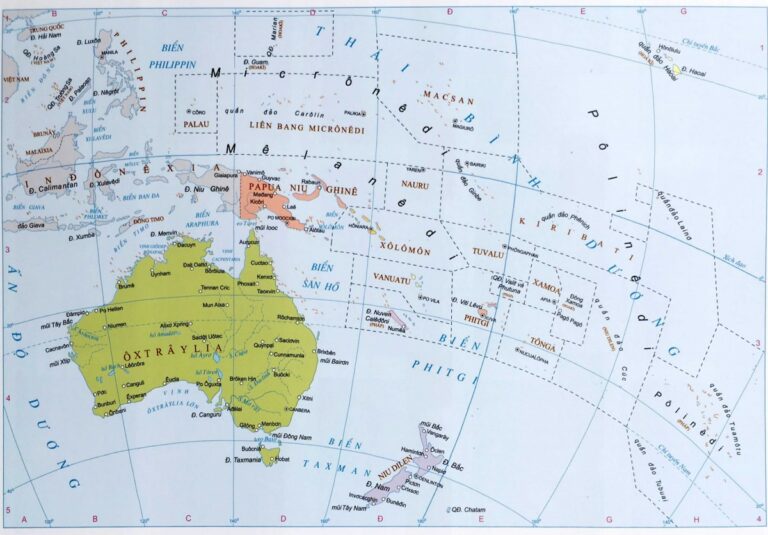 Bản đồ châu Úc