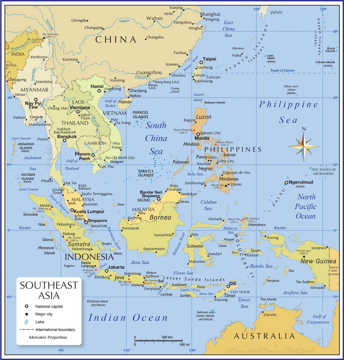 Bản đồ Đông Nam Á