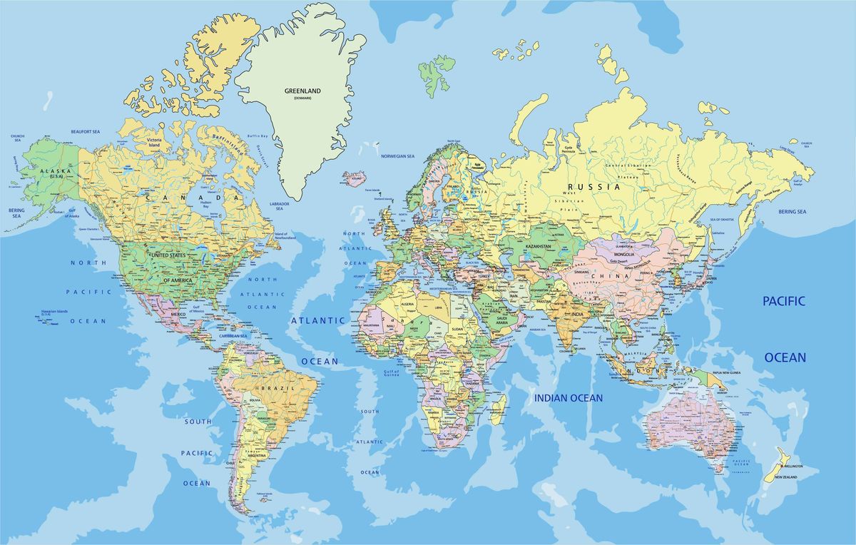 Bản đồ thế giới - các nước
