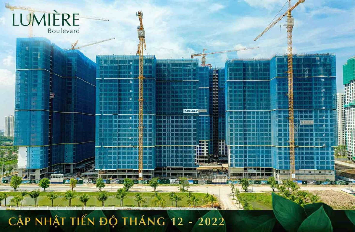 Tiến độ Lumiere Boulevard tháng 12/2022